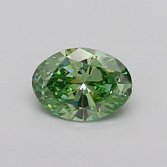 0.31 CT Fancy Intense Green OVAL