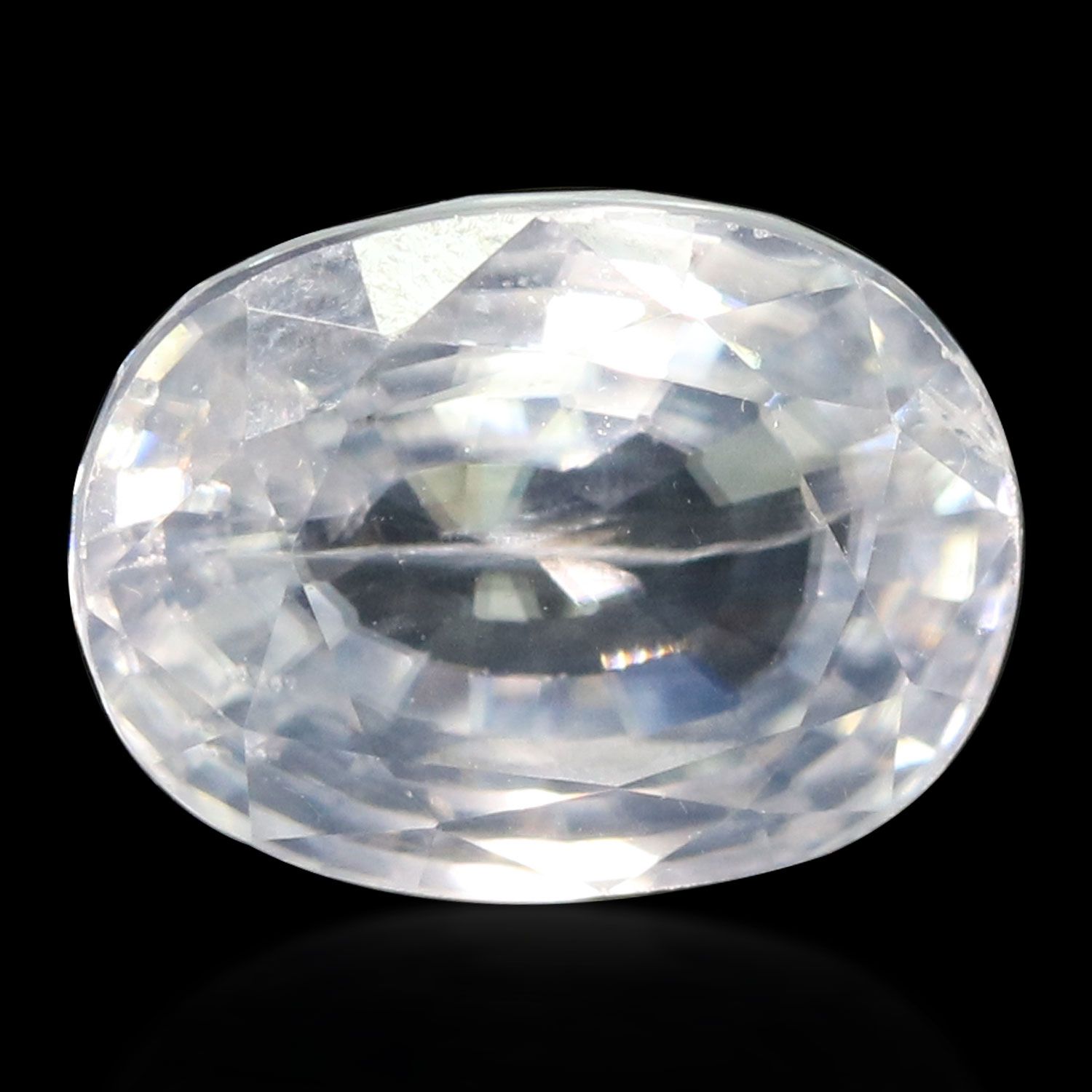 ZIRCON FACETED 4.74ct WHITE MI CAMBODIA NONE