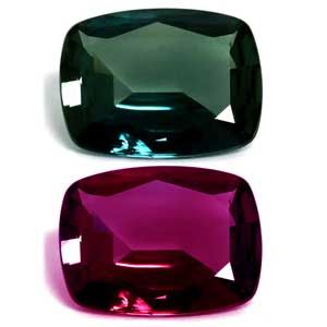 Aleksandryt 1,84 ct, zielony, szlif cushion