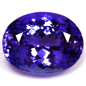 Tanzanit 3,43 ct, niebieski, szlif owalny