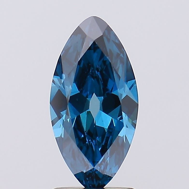 1.35 CT Fancy Vivid Blue MARQUISE