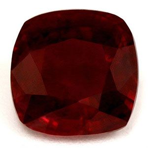 Rubin 1,30 ct, czerwony, szlif cushion