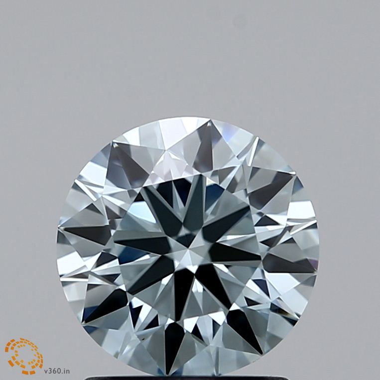 1.3 CT Fancy Light Green Blue ROUND