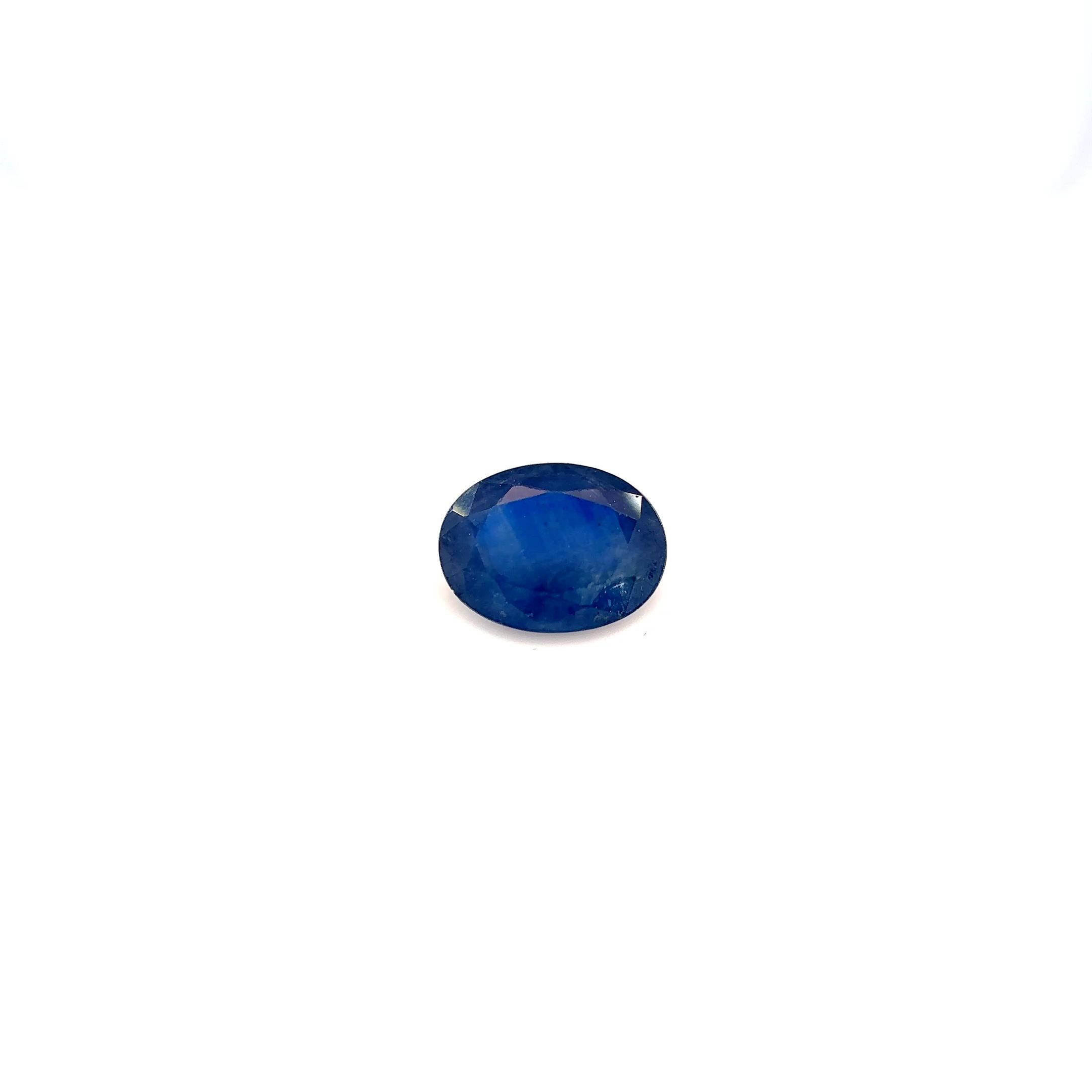 Szafir 1,52 ct, niebieski, szlif owalny