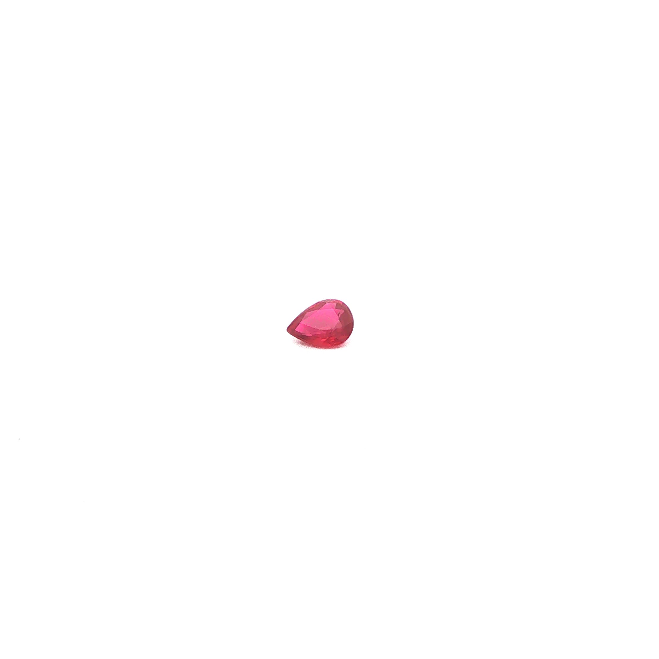 0.35 ct Pear ruby