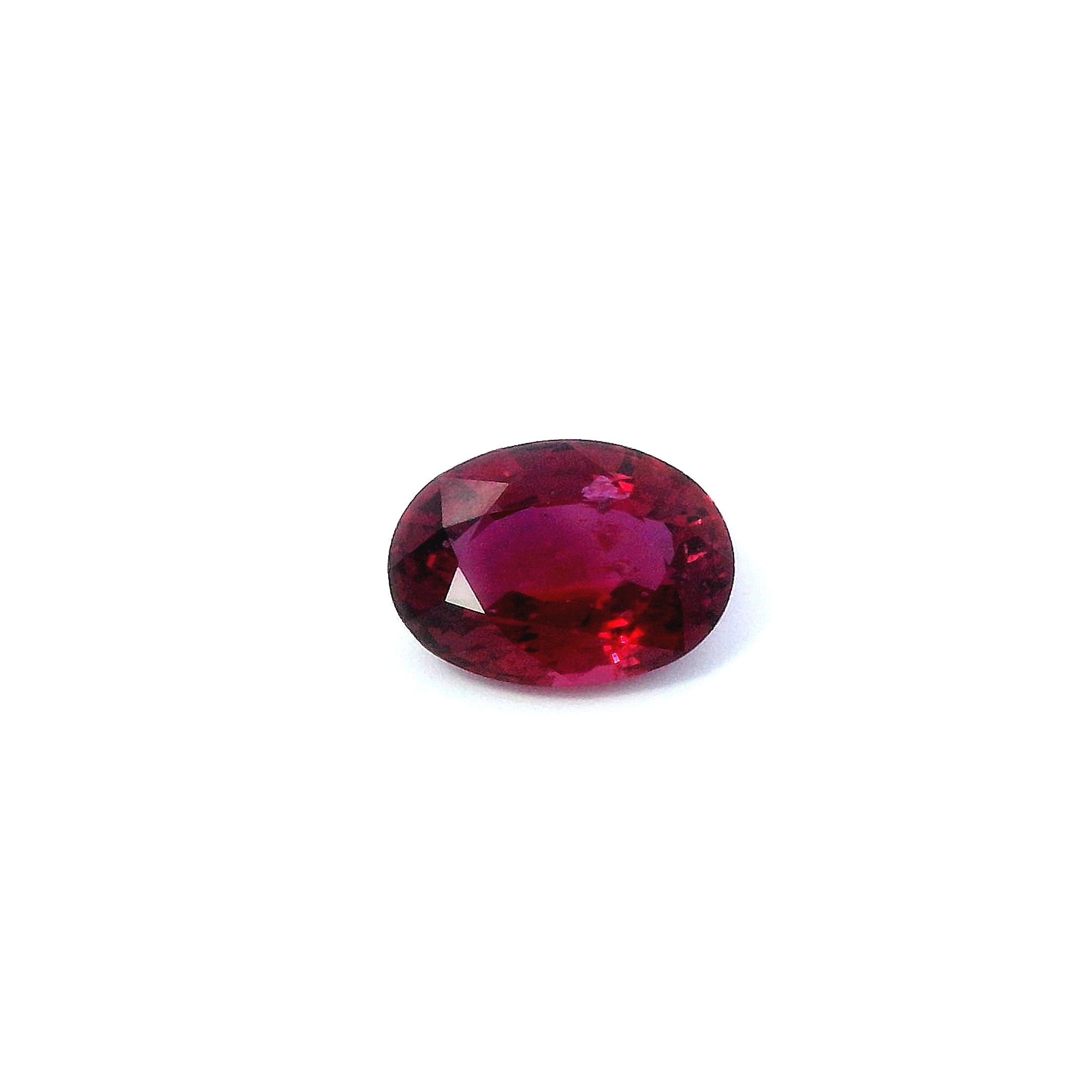1.49 ct Oval ruby