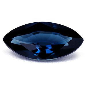 Szafir 1,37 ct, niebieski, szlif markiza