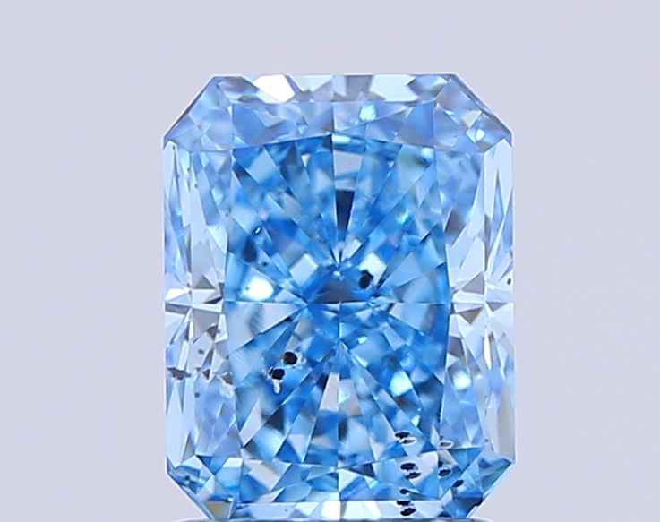 1.55 CT Fancy Vivid Blue RADIANT