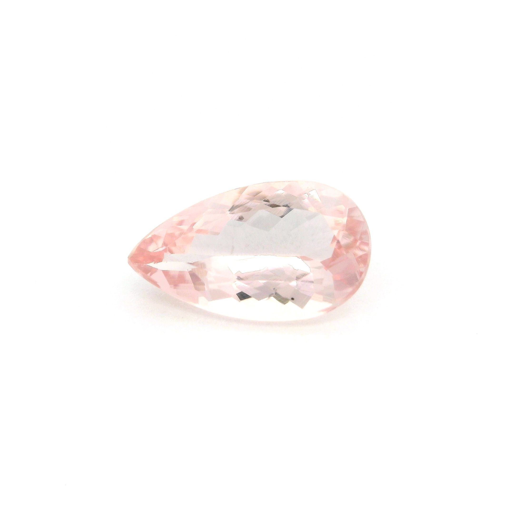 Morganit 2,13 ct, różowy, szlif gruszka