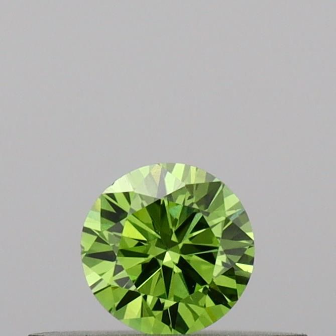 0.17 CT Fancy Vivid Green ROUND