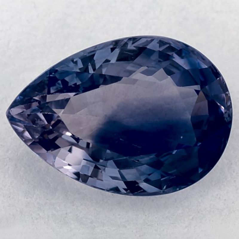 Szafir 2,82 ct, niebieski, szlif gruszka