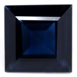 Szafir 1,39 ct, niebieski, szlif kwadratowy