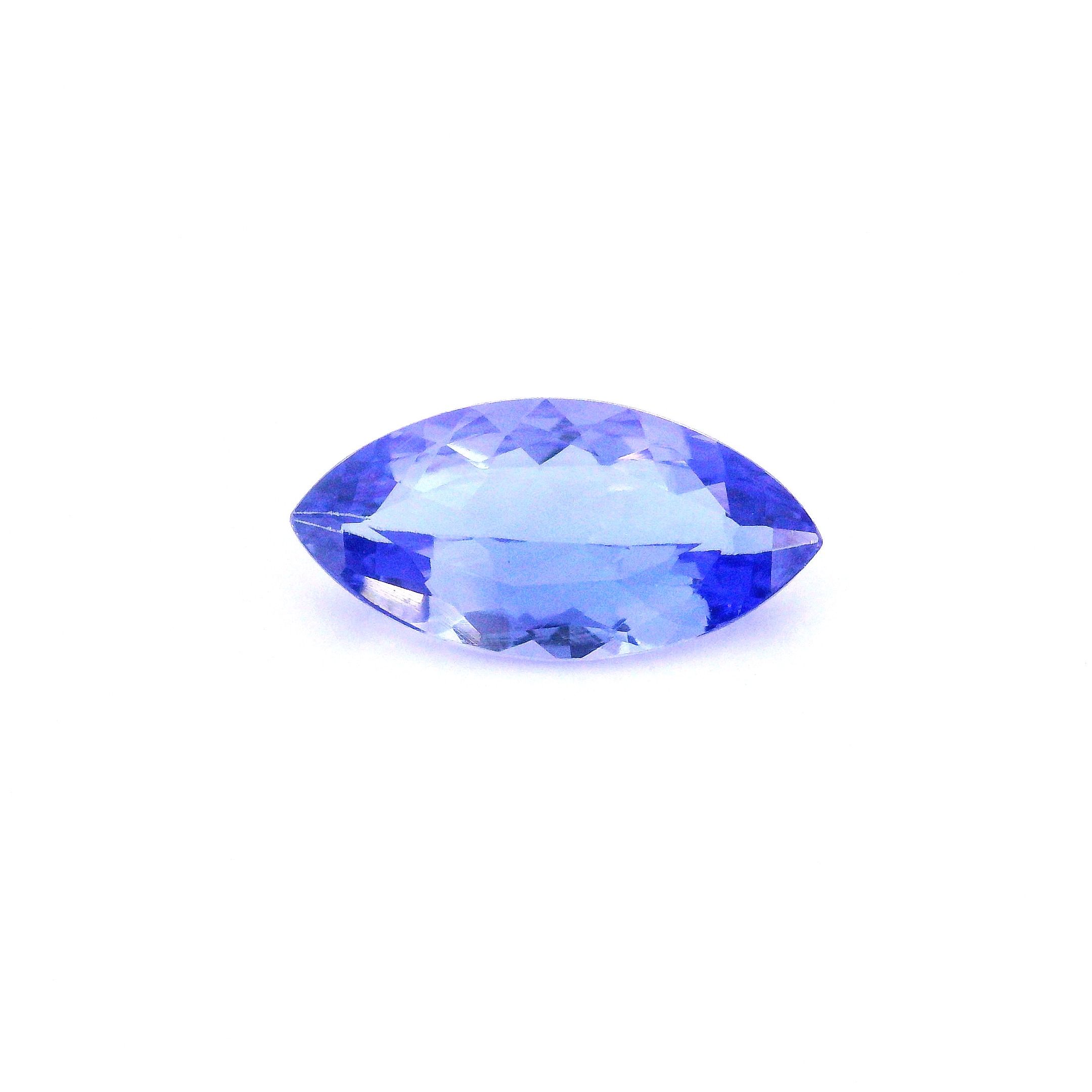 Tanzanit 1,57 ct, niebieski, szlif markiza