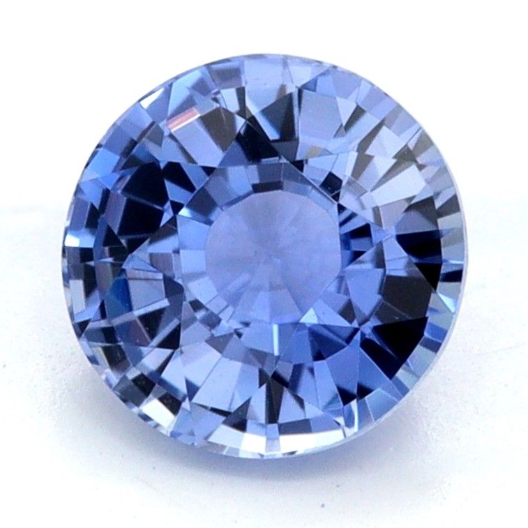 Szafir 1,03 ct, niebieski, szlif okrągły