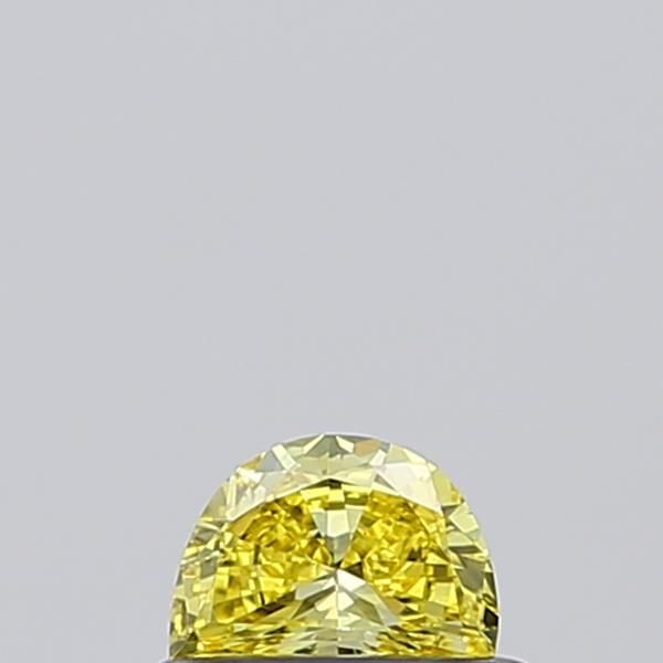 0.26 CT Fancy Vivid Yellow HALF MOON