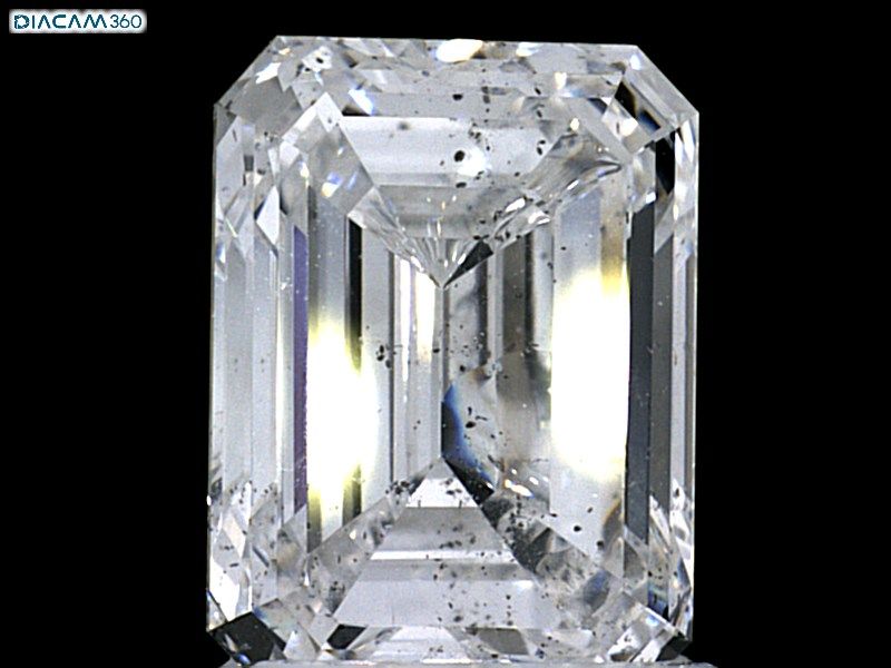 Diamant Émeraude 2.12 ct - Couleur D - Pureté SI2