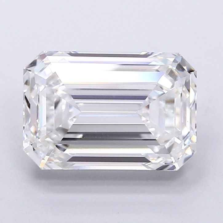 Diamant Émeraude 3.17 ct - Couleur D - Pureté VVS2