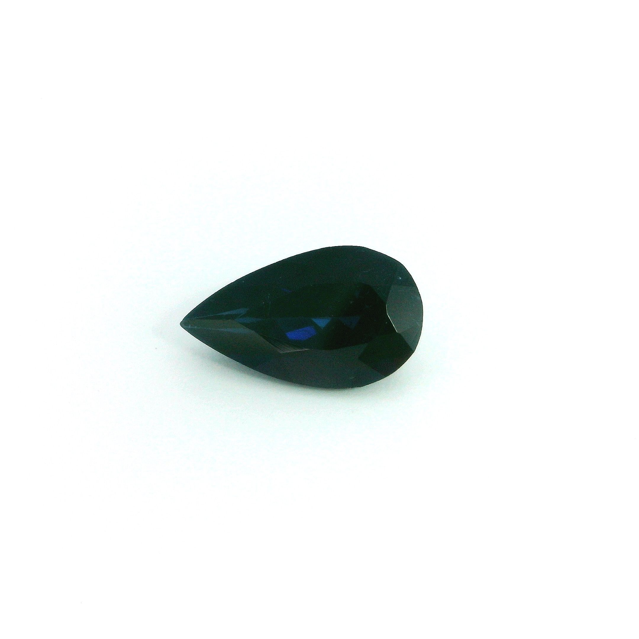 Turmalin 1,36 ct, niebieski, szlif gruszka