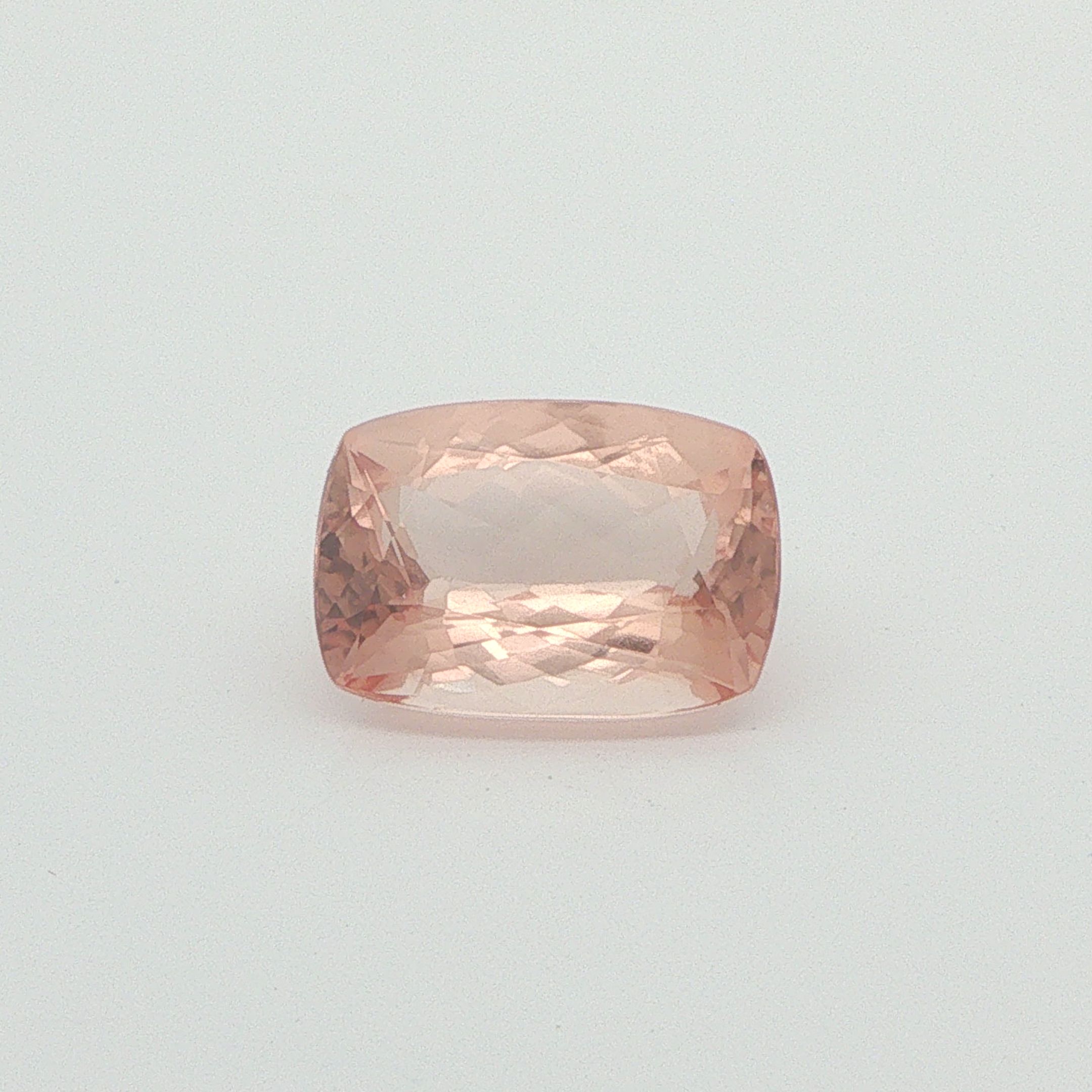 Morganit 6,61 ct, różowy, szlif cushion