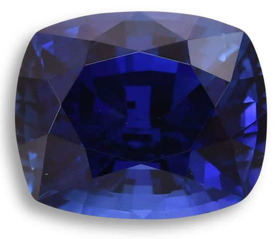 Szafir 1,95 ct, niebieski, szlif cushion
