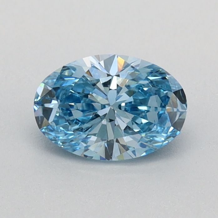 0.47 CT Fancy Vivid Blue OVAL