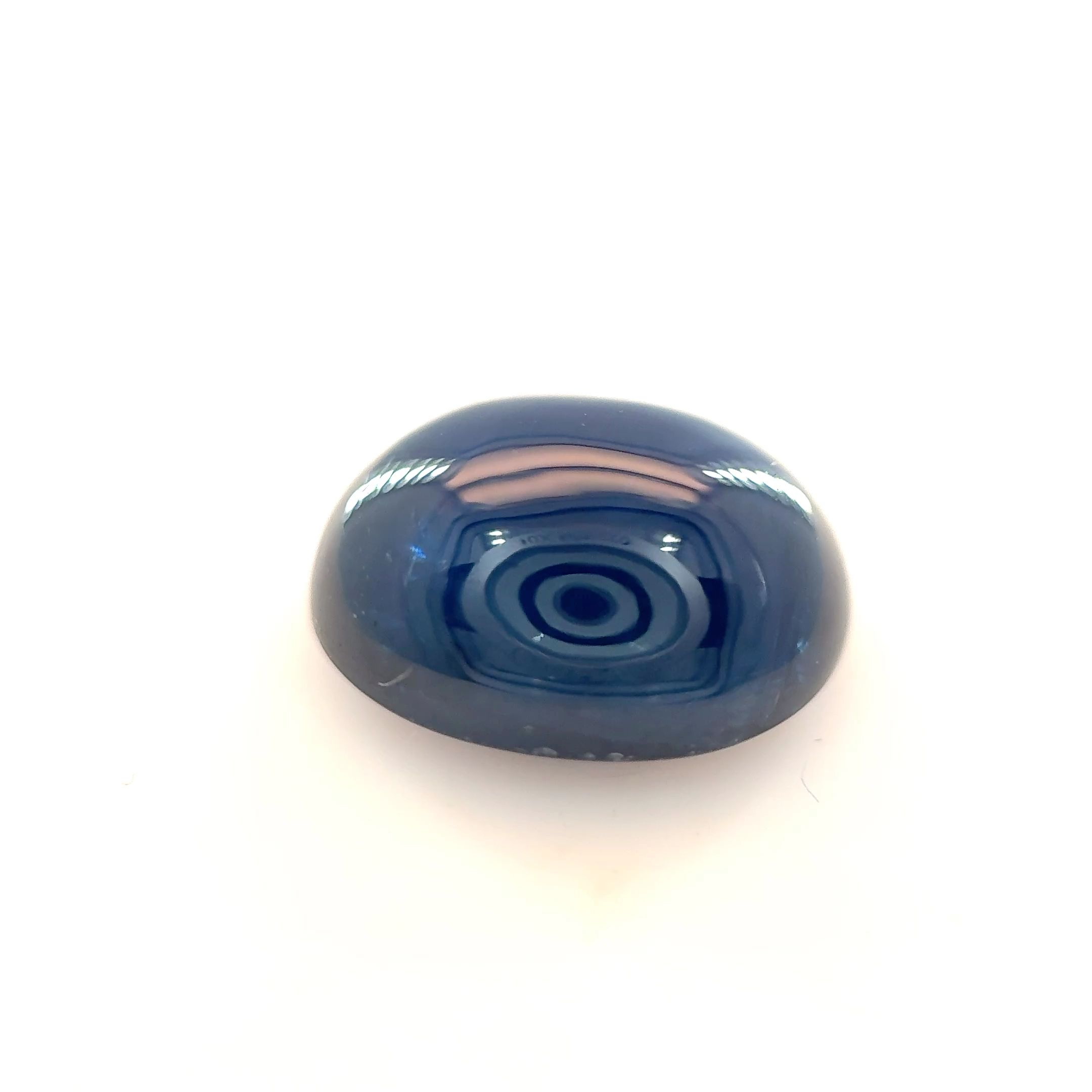 Szafir 4,95 ct, niebieski, kaboszon