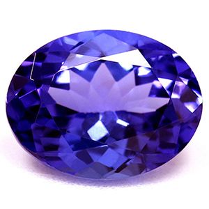 Tanzanit 1,59 ct, niebieski, szlif owalny