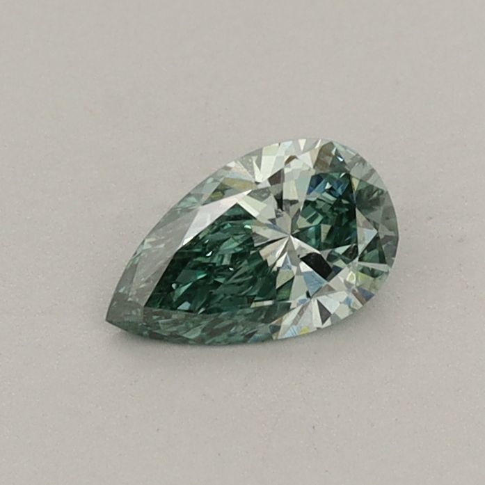 0.31 CT Fancy Vivid Green PEAR