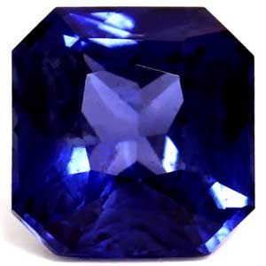 Szafir 1,04 ct, niebieski, szlif szmaragdowy