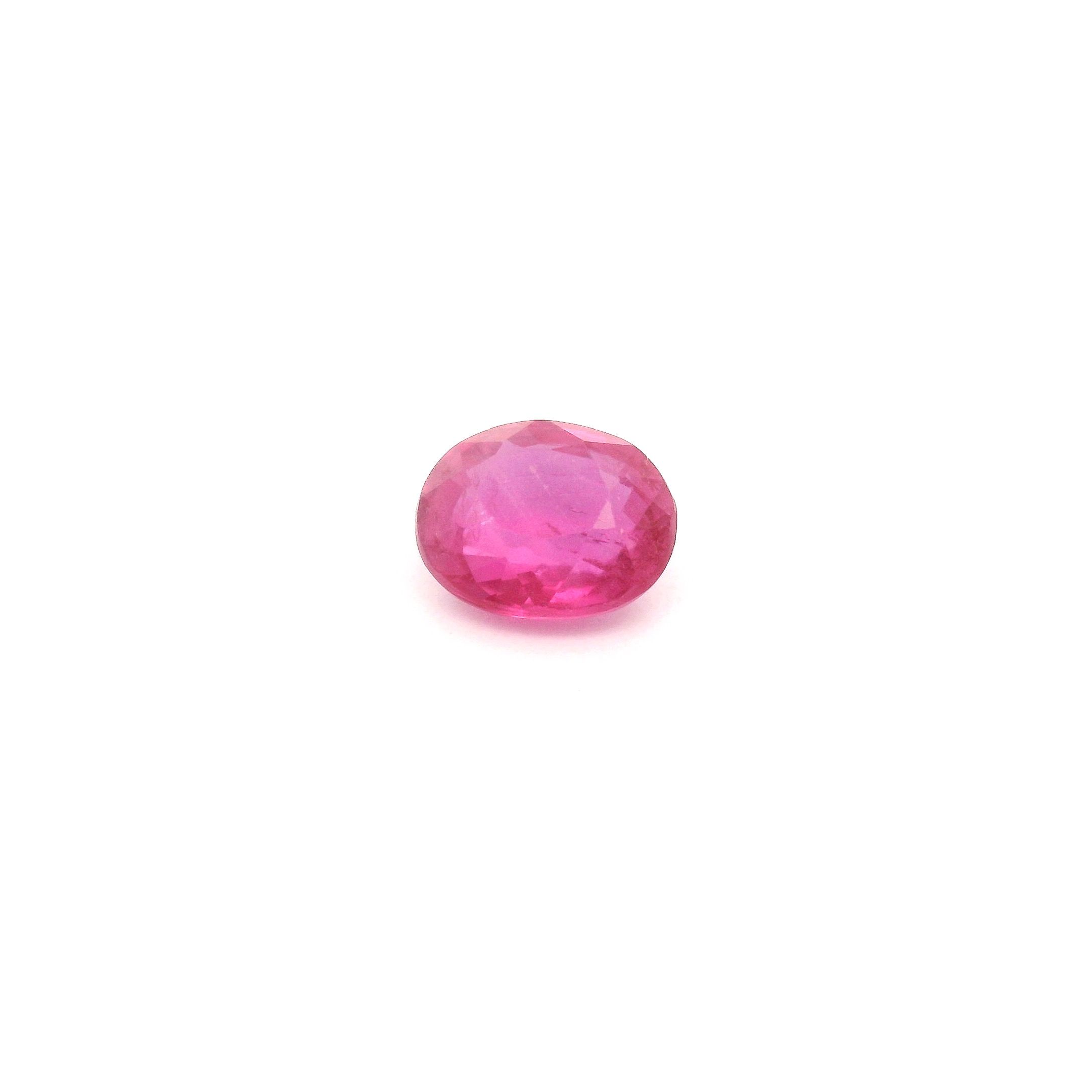 RUBY FACETED 0.93ct RED Medium Intense SI MOZAMBIQUE HEATED