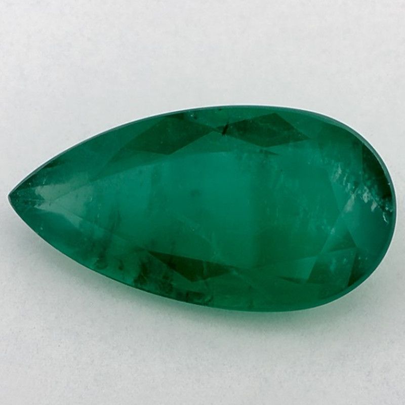 Szmaragd 5,38 ct, zielony, szlif gruszka