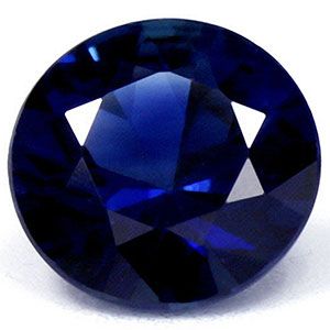 Szafir 1,36 ct, niebieski, szlif okrągły
