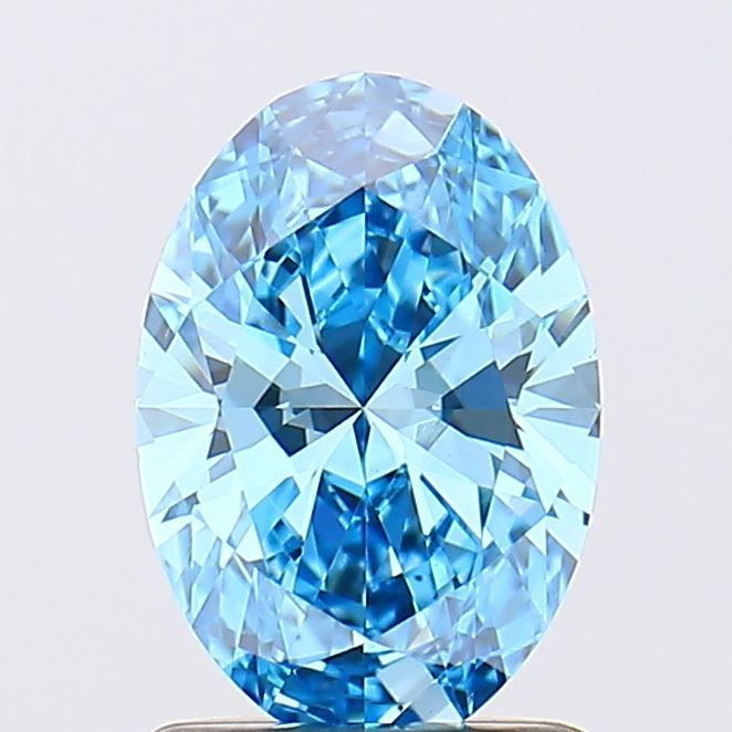 1.01 CT Fancy Vivid Blue OVAL