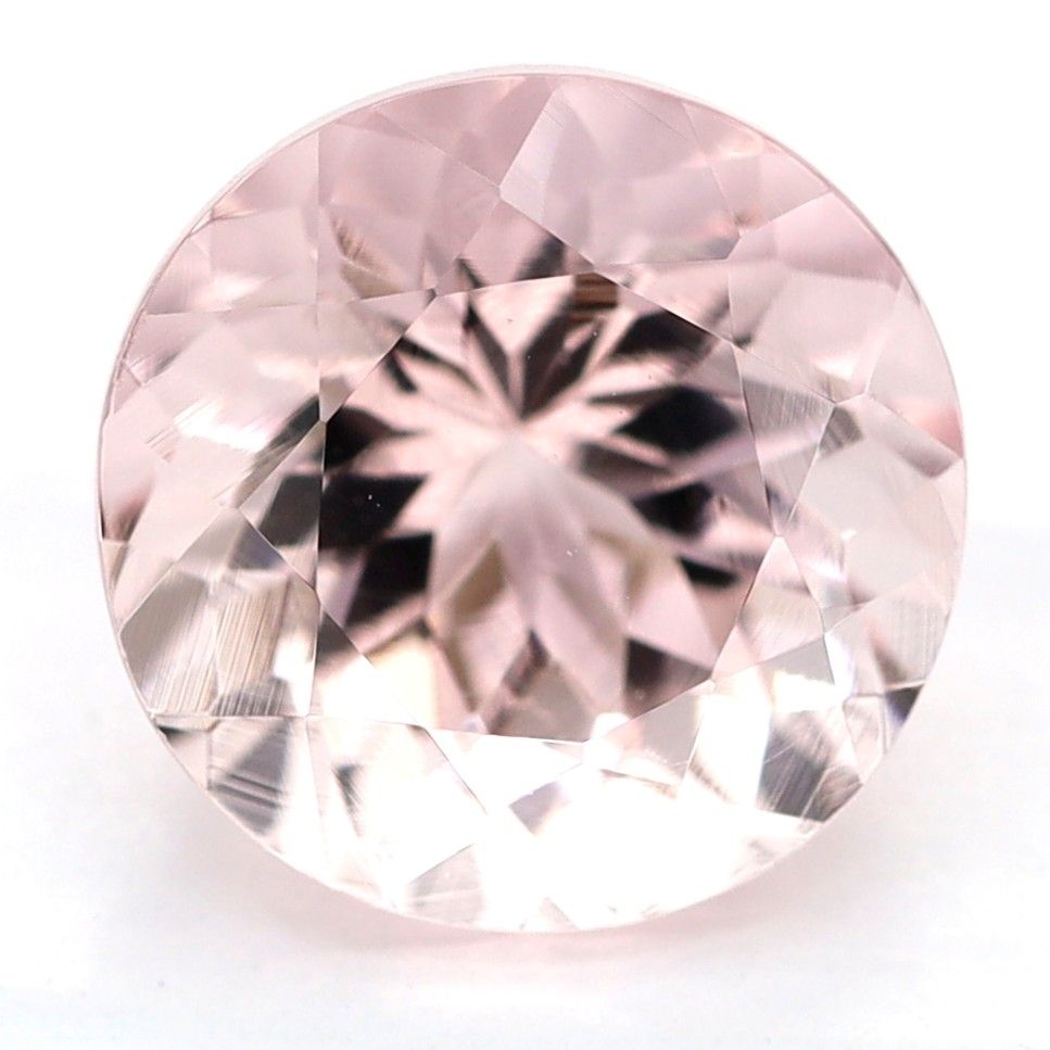 Morganit 2,05 ct, różowy, szlif okrągły