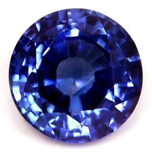 Szafir 1,10 ct, niebieski, szlif okrągły