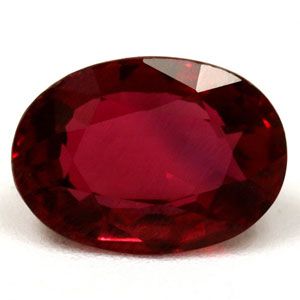 Rubin 1,04 ct, czerwony, szlif owalny