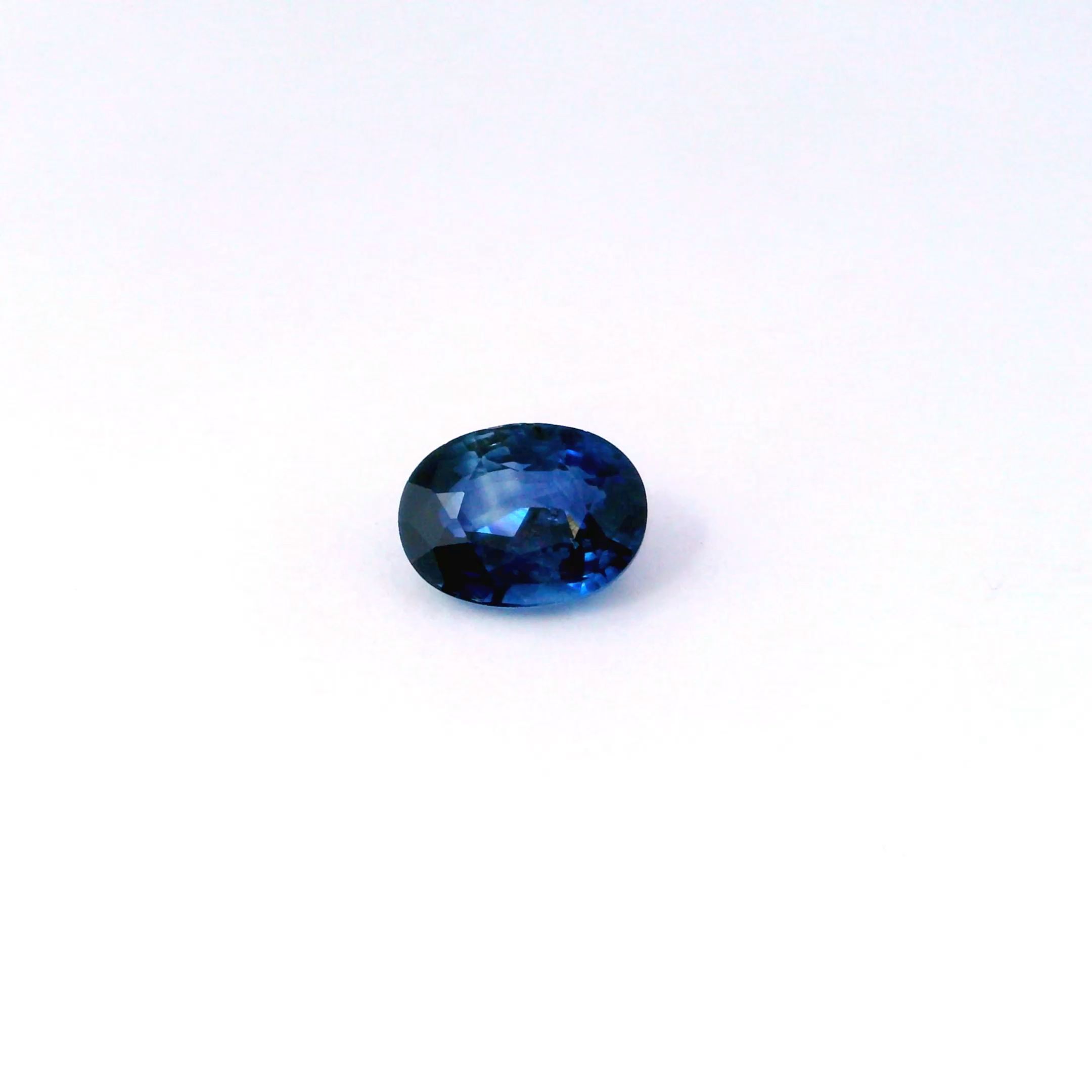 SAPPHIRE FACETED 1.83ct BLUE Deep Blue SI SRILANKA NONE