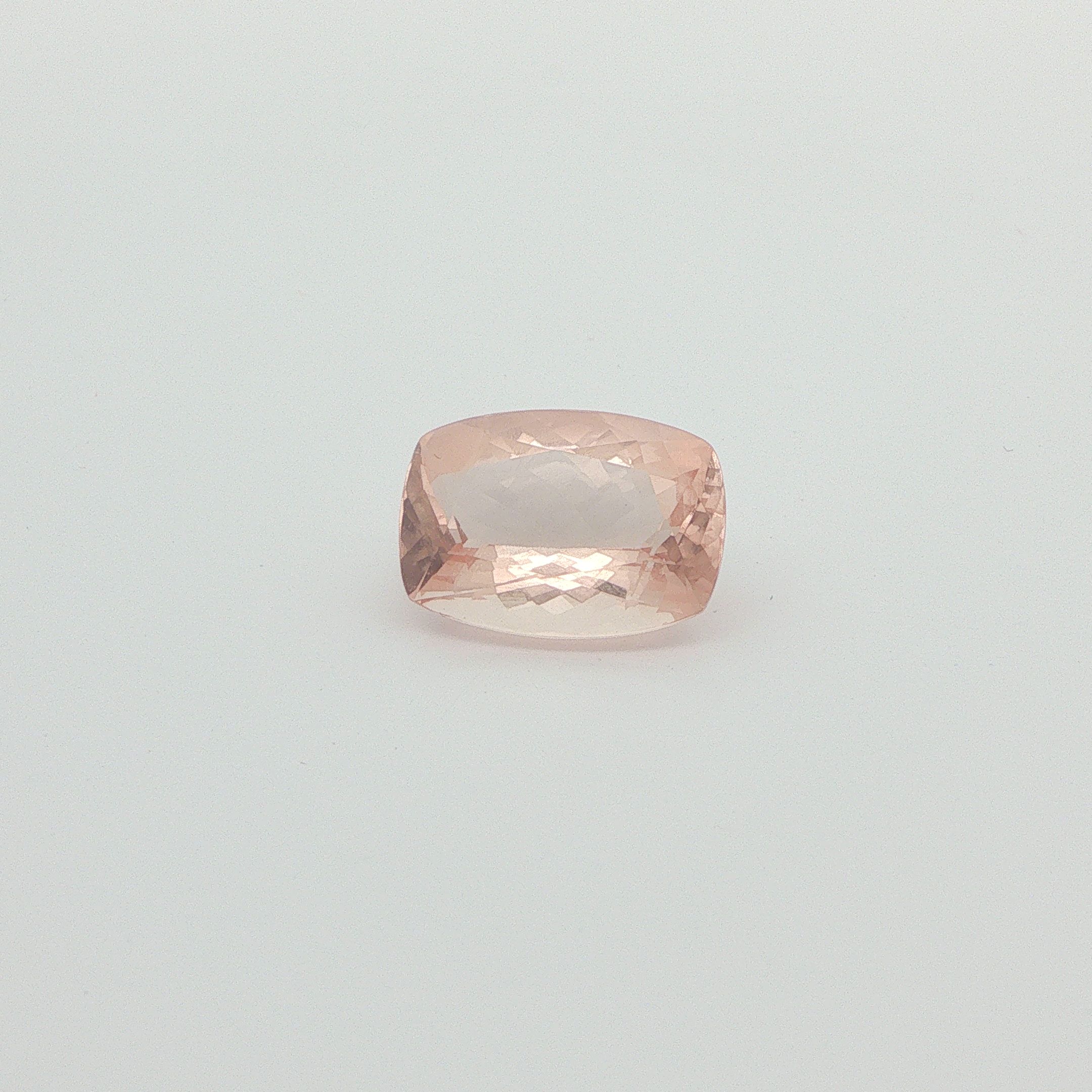 7.36 ct Cushion Morganite
