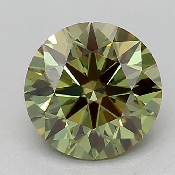 0.69 CT Fancy Vivid Green ROUND