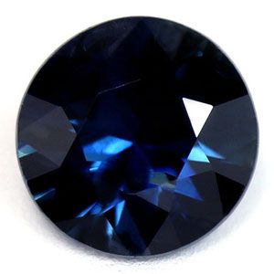 Szafir 1,10 ct, morski, szlif okrągły