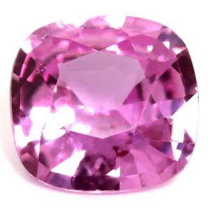 Szafir 1,16 ct, różowy, szlif cushion