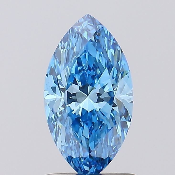 1.01 CT Fancy Vivid Blue MARQUISE