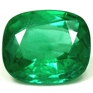 Szmaragd 2,25 ct, zielony, szlif cushion