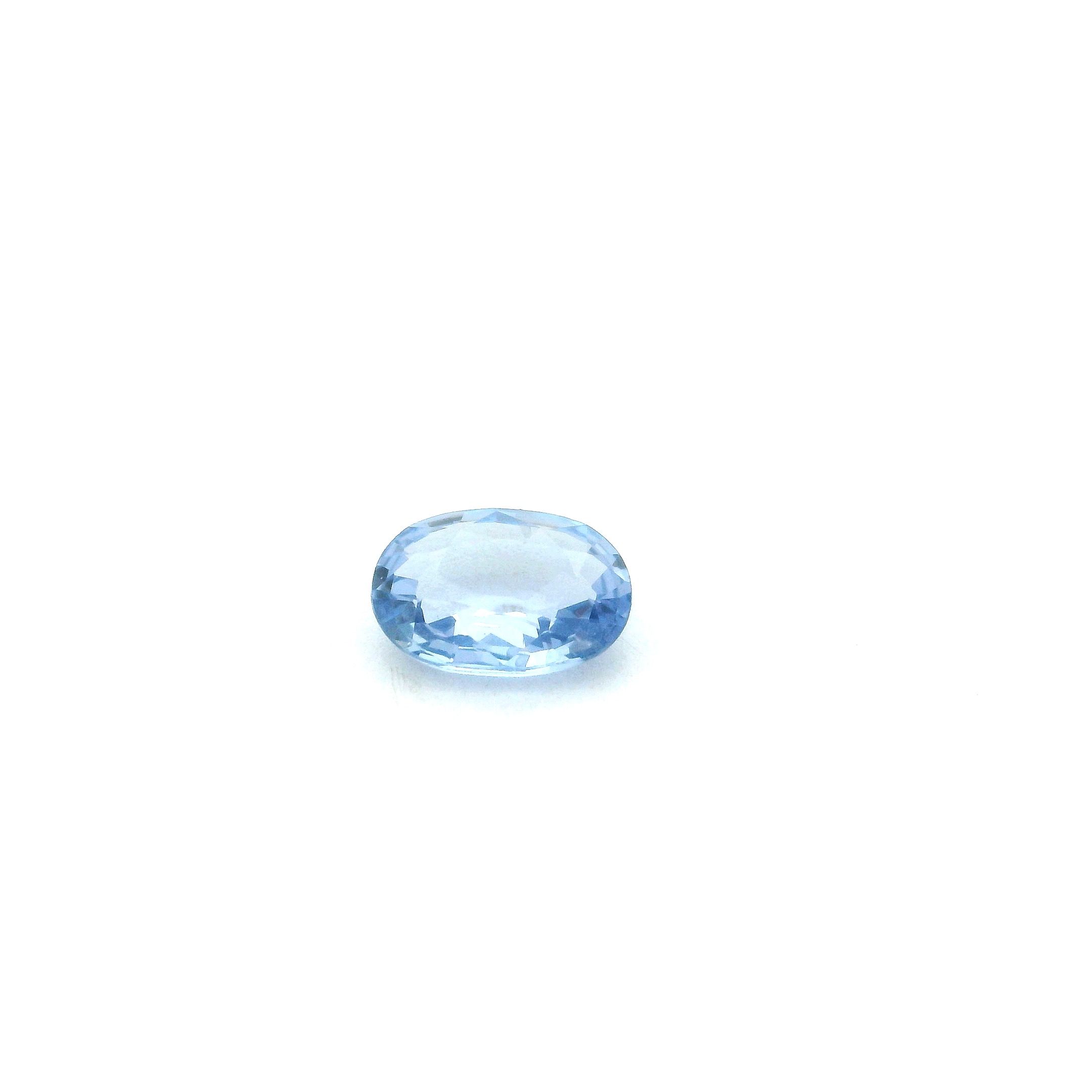 SAPPHIRE FACETED 0.83ct BLUE Light EC SRILANKA HEATED