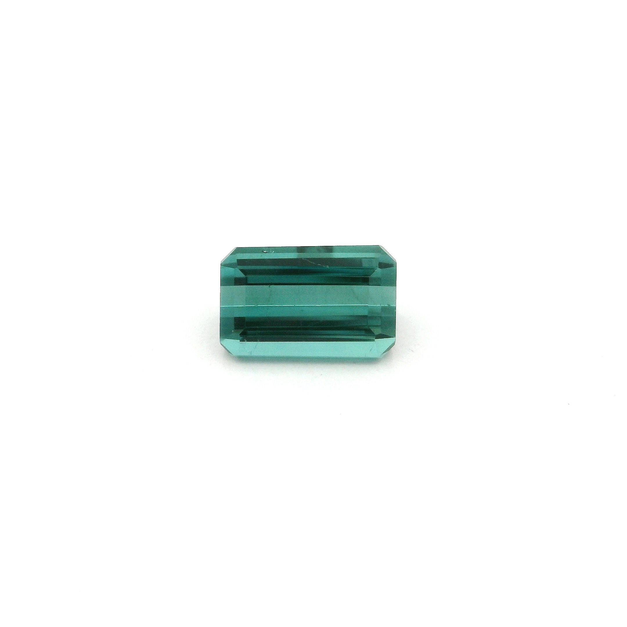Turmalin 1,18 ct, niebieski, szlif ośmiokątny