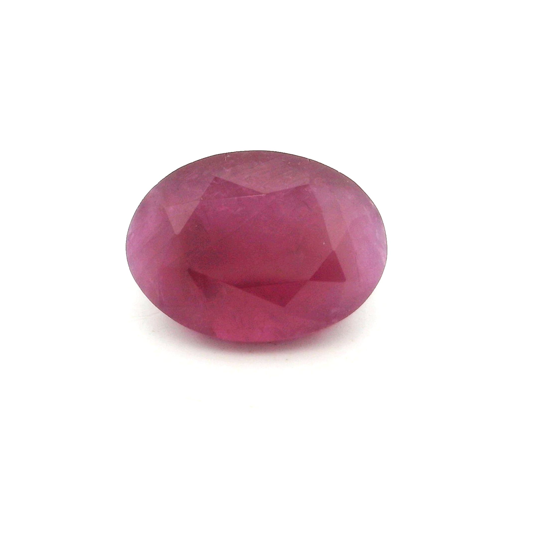 Rubin 2,92 ct, czerwony, szlif owalny