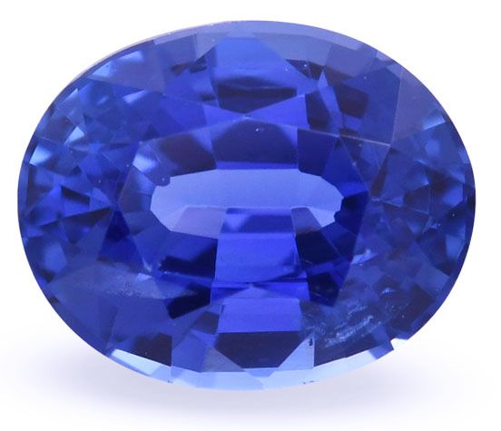 Szafir 1,88 ct, niebieski, szlif owalny