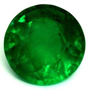 Szmaragd 1,27 ct, zielony, szlif okrągły