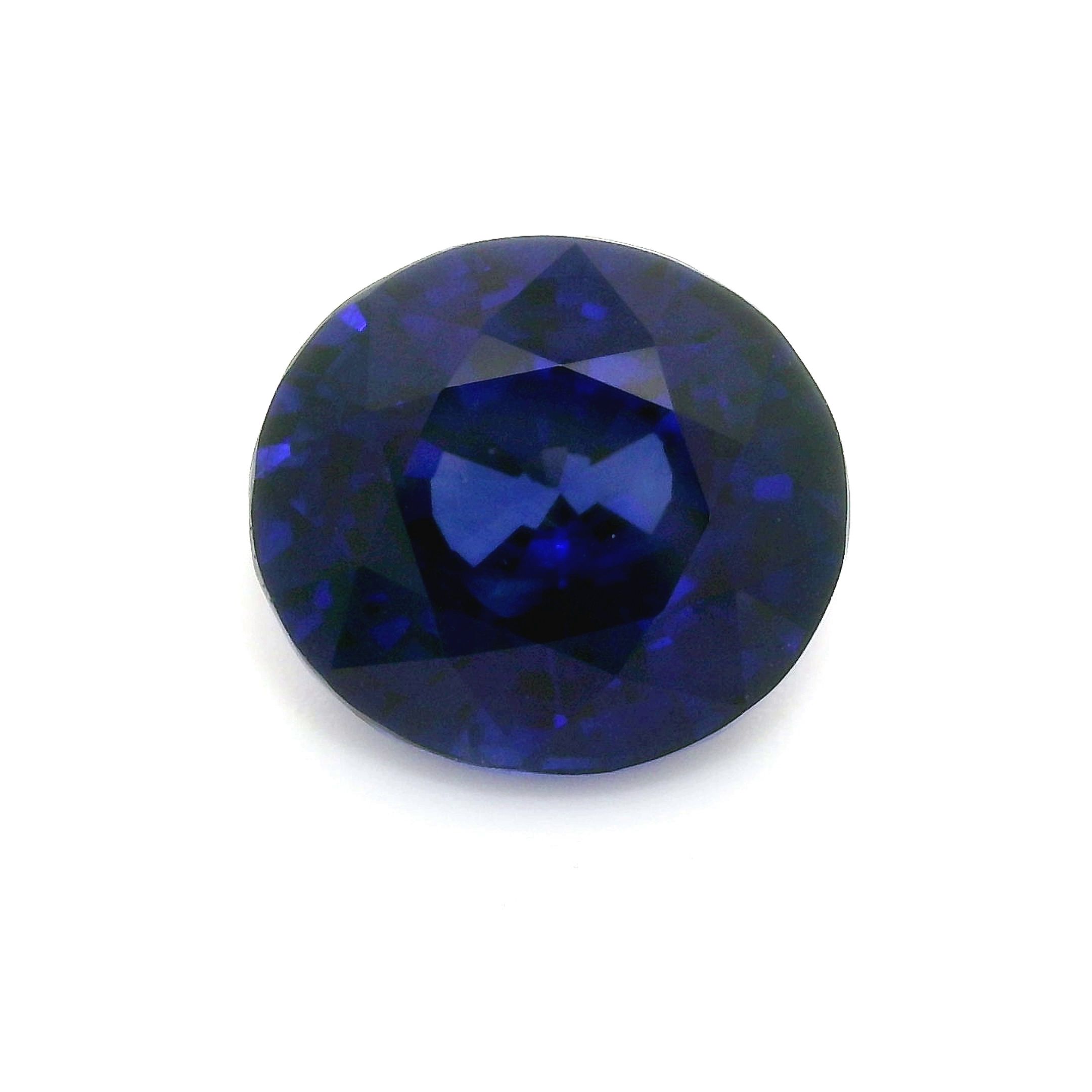 Szafir 4,99 ct, niebieski, szlif owalny