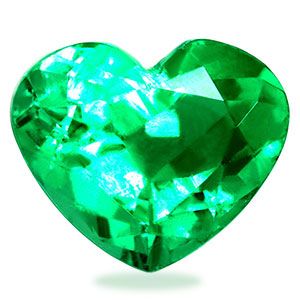 Szmaragd 1,90 ct, zielony, szlif serce